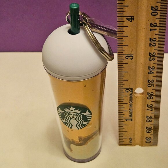 Starbucks Surprise Cold Cup Keychain. Carmel Ribbon Crunch - Picture 3 of 4